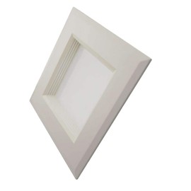 NICOR Lighting 6 inch White Square LED Recessed Downlight in 4000K (DQR6-10-120-4K-WH-BF)