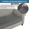 BXFUL Sofa Seat Cushion Covers, Sofa Cushion Covers Stretch Velvet,
