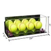 Better Display Cases Acrylic Four Softballs Display Case with Mirror