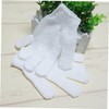 OHPHCALL 1pair Exfoliating Bath Gloves for Body Scrub Five Soft