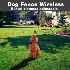 Smoostart New Smoostart Wireless Fence Pet Containment System Dogs, Boundary Waterproof - 2 PCS