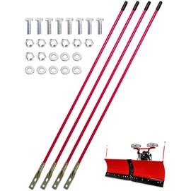 Qnbes 27 Inch Snow Plow Blade Marker Guide Kit Fit for Blizzard Boss Western snowplows Pickup Truck SUV UTV ATV, Orange 3/4” Thickened Steel Wire Stainless Steel Joint, 2 Sets