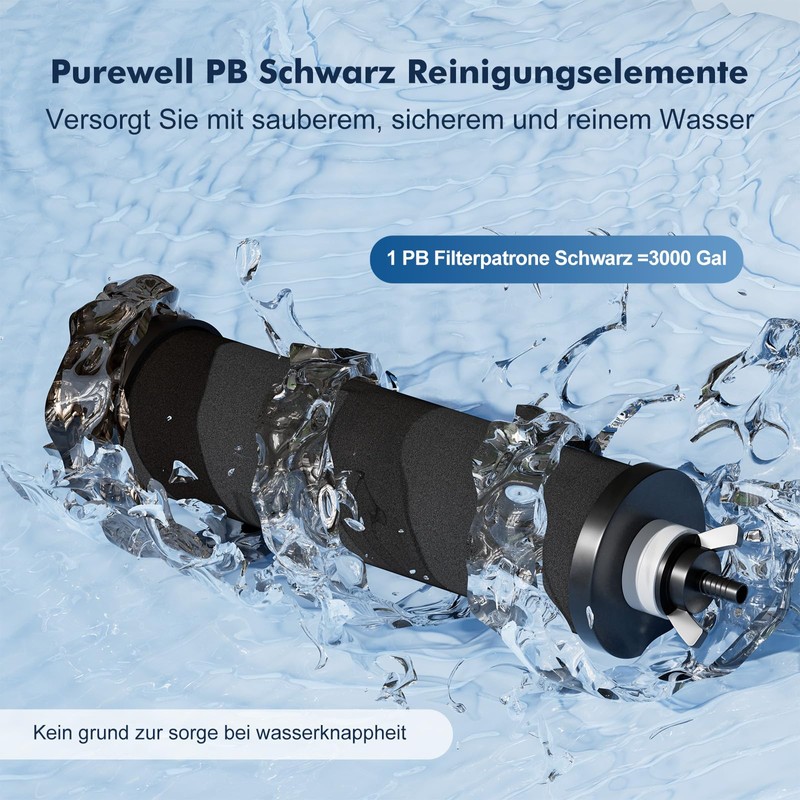 Purewell PB Zwaartekracht Filter Systems, Compatible with Zwaartekrachtfilter Systems, Doulton