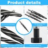 Rocaris 5 Pcs M2 HSS Taper Chucking Reamer Drill Bit,