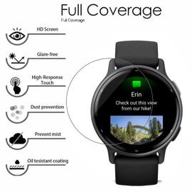 [3 Pack] Hydrogel Screen Protector for Garmin Vivoactive 5, Electro-weideworld Anti-Scratch High Definition Soft Screen Protector for Garmin Vivoactive 5