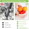 8 Pcs Reusable Cotton Mesh Produce Bags, Biodegradable Washable Eco-Friendly,