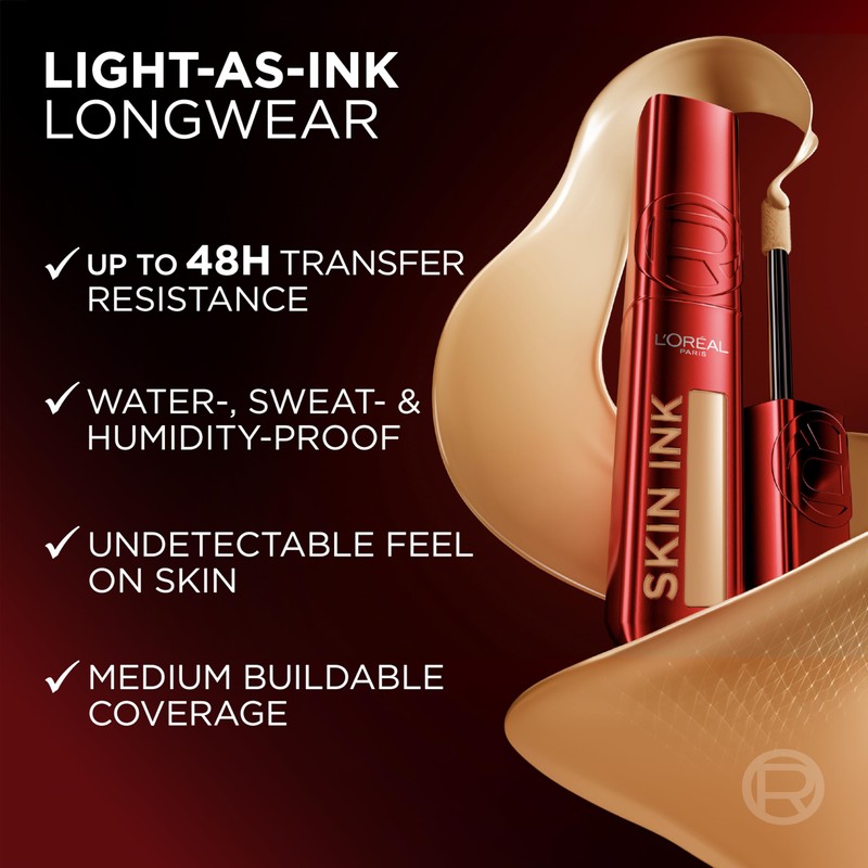 L'Oreal Paris Infallible Skin Ink 2-in-1 Foundation Concealer Hybrid Face