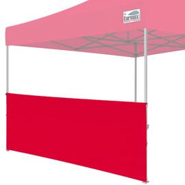 Eurmax USA Instant SunWall for 10x10 Pop up Canopy, Canopy Half Walls, Outdoor Instant Canopies,Canopy Tent Sidewalls,1 Pack Half Sidewall Only（Red）