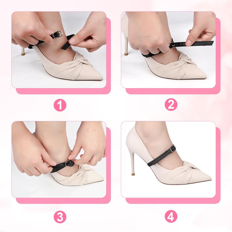 2pcs Shoe Straps, High Heel Straps Shoe Strap Extender Replacement