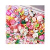FULUSODO 100pcs Slime Charms Cute Set, Bulk Mixed Resin Charms
