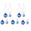 FC Schalke 04 3 cm Christmas Tree Baubles Set of