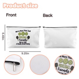 Pickleball Gifts Makeup Bag for Women Girls Friends Birthday Christmas Gift for Pickleball Player Team Players Sports Lovers Ball Comestic Bag for Coach Sports Zipper Pouch for Women Girls