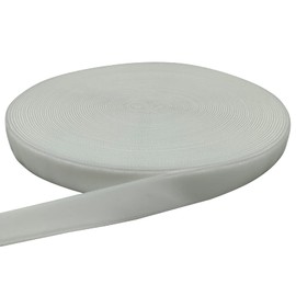 Tianying Single Sided Velvet Ribbon 15mm Wide 10 Yards Approx 9.1m Craft Ribbon (White)