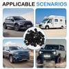 50pcs Bumper Clip 8565.53 1609267280 Bumper Clip Plastic Rivets for