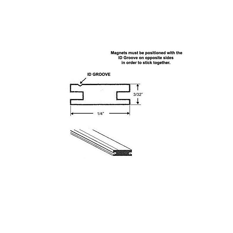Gordon Glass® Flexible Magnetic Strip Insert for Framed Swing Shower
