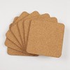 Grnlucja 12 Pcs Sublimation Square Coaster Blank MDF Cork Coasters