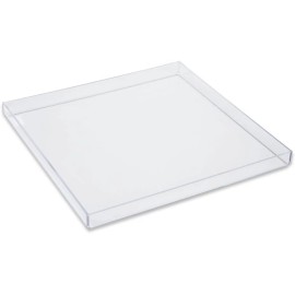 Mirart 12X12x1 Clear Acrylic Tray Strong Durable Versatile Bpa Free Open Corners