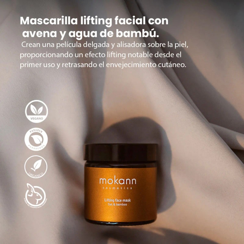 Mascarilla Mokann Lifting Bambú Avena Reafirmante 60ml