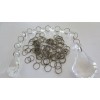 100 PC 12MM BRONZE COLOR RING CONNECTOR CHANDELIER PARTS CHAIN