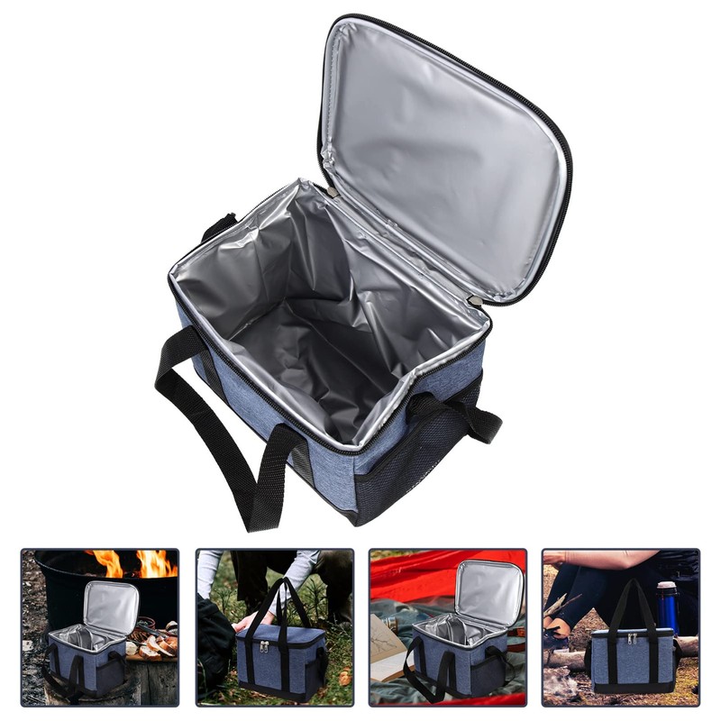 BIUDECO Thermal Insulated Lunch Bag Portable Food Container for Camping