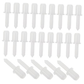 Housoutil Shutter Pins, 60PCS Shutter Repair Bolts, Plastic Plantation Shutter Pins, Repair Kit (Head Random)