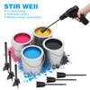 Zocipro 6Pcs Drill Mixer Attachment, Reusable Epoxy Mixer Attachment for