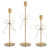 Bow Candle Holder - Bow Candlestick Holder Set of 3