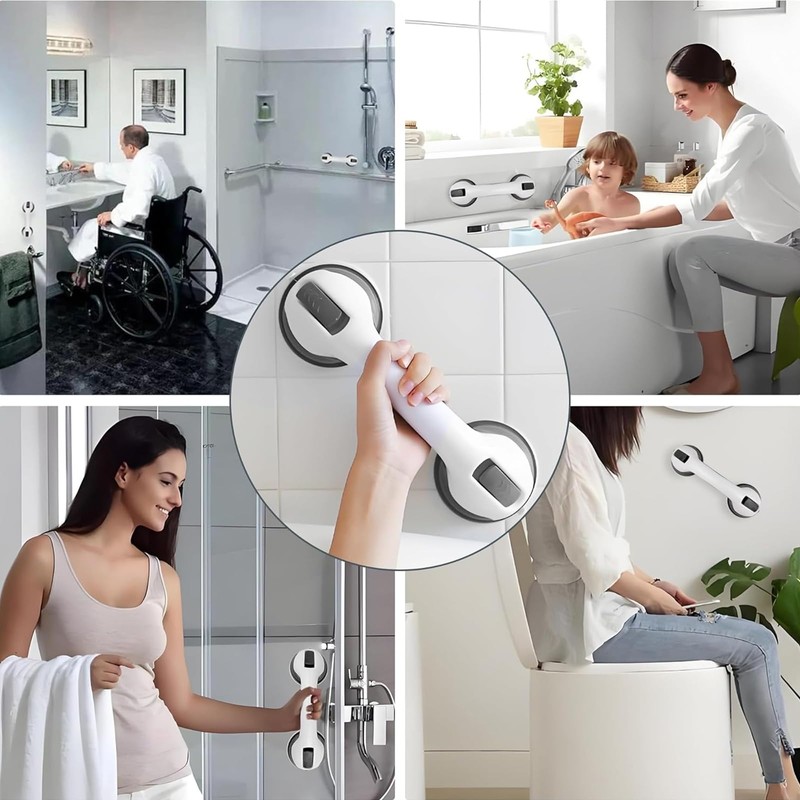 Grab Bars for Seniors, Pack of 2, Shower Handle, No