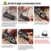 Sonew Gym Locker Padlocks, 4 Dial Digit Code Combination Padlock,