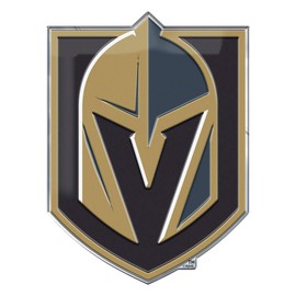 FANMATS 60507 Vegas Golden Knights Heavy Duty Aluminum Embossed Color Emblem, Auto Emblem Decal