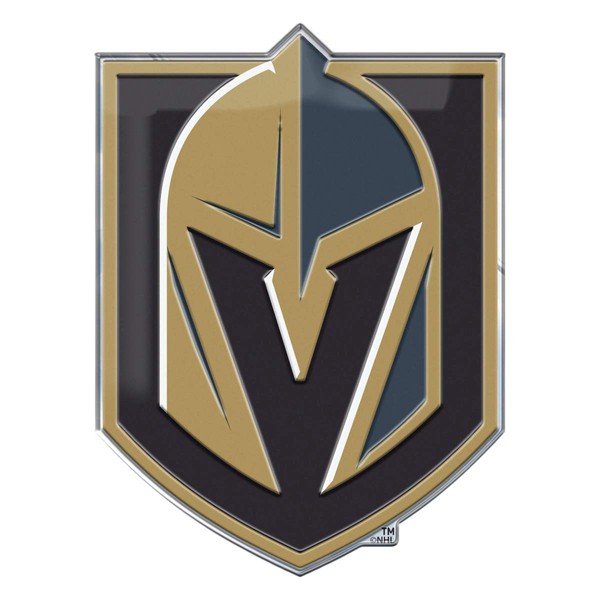 FANMATS 60507 Vegas Golden Knights Heavy Duty Aluminum Embossed Color