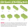 Carlerait Bulk Green Building Bricks, Classic Building Blocks Compatible with