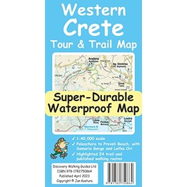 Western Crete Tour & Trail Super-Durable Map