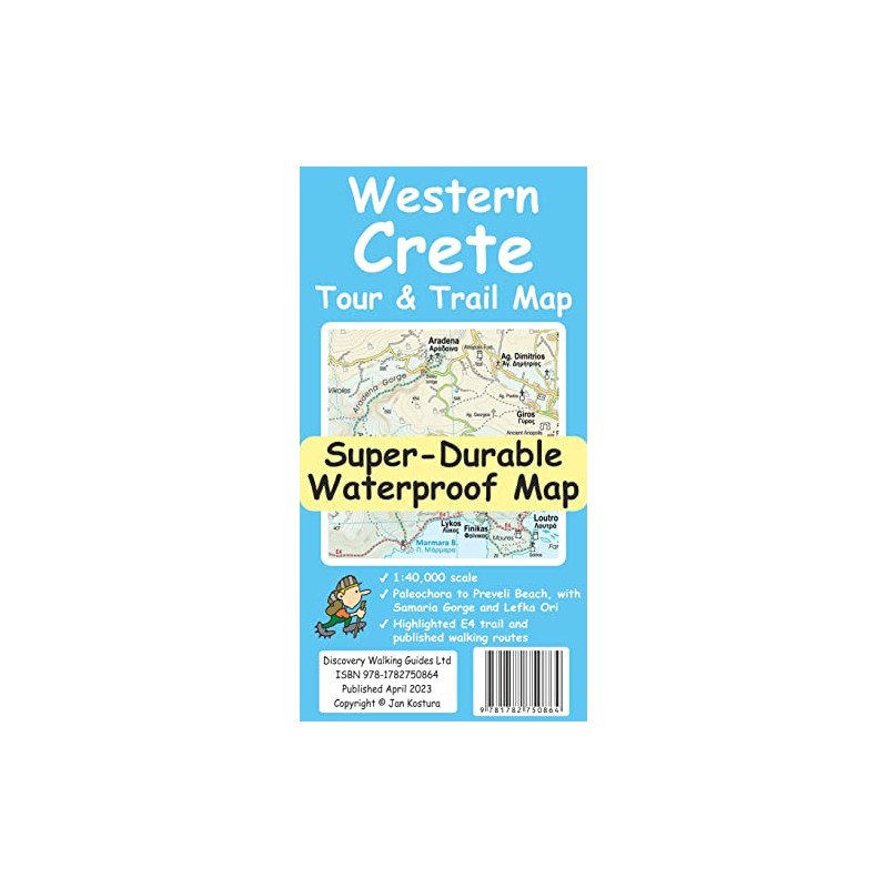 Western Crete Tour & Trail Super-Durable Map