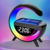 ZFMF Smart Wireless Charging Table Lamp, Multifunctional Bluetooth Speaker &