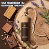 Hanging Car Air Freshener Diffuser 2 Pack, Refillable Bottle Auto