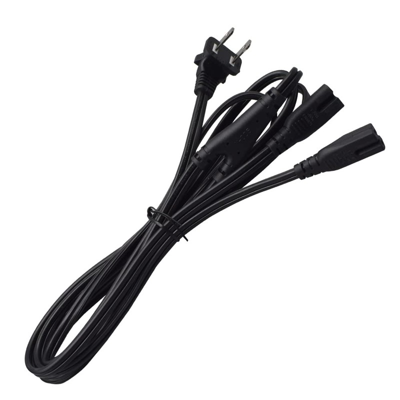 Tekit Polarized 90 Degree US 2-Prong (Nema 1-15P) to Dual