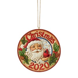 2020 Jim Shore Santa with Cardinal Dated Christmas Ornament 6006665