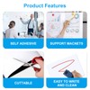 MYIYCESQ Magnetic Dry Erase Whiteboard Paper, 18"×35" Magnetic Adhesive whiteboard，Self