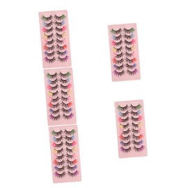 Baluue 5sets Natural Look False Eyelashes for Women Lash Extensions Comfortable Wear for Party Everyday Use 8pairs*5
