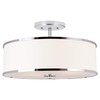 Kira Home Chloe 15" Retro Modern 3-Light Semi-Flush Mount Ceiling