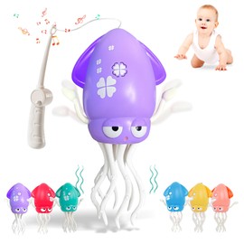 Sachie Dancing Octopus Baby Toy – Electric Crawling Octopus with Music & Lights, Rechargeable Sensory Toy for Infants & Toddlers, Fun Learning Gift for Boys & Girls(Purple)