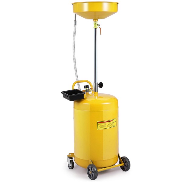 EliteEdge 20 Gallon Portable Waste Oil Drain, Industrial Fluid Drain