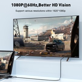 UANTIN VGA to DisplayPort Cable 6 Feet,1080P Uni-Directional VGA Computer to DP DisplayPort Monitor Adapter Male to Male Gold-Plated Cord Compatible with VGA Source to DP Display