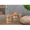 apollo THE HOUSEWARES 4 x Egg Cups -Easy Clean Beech