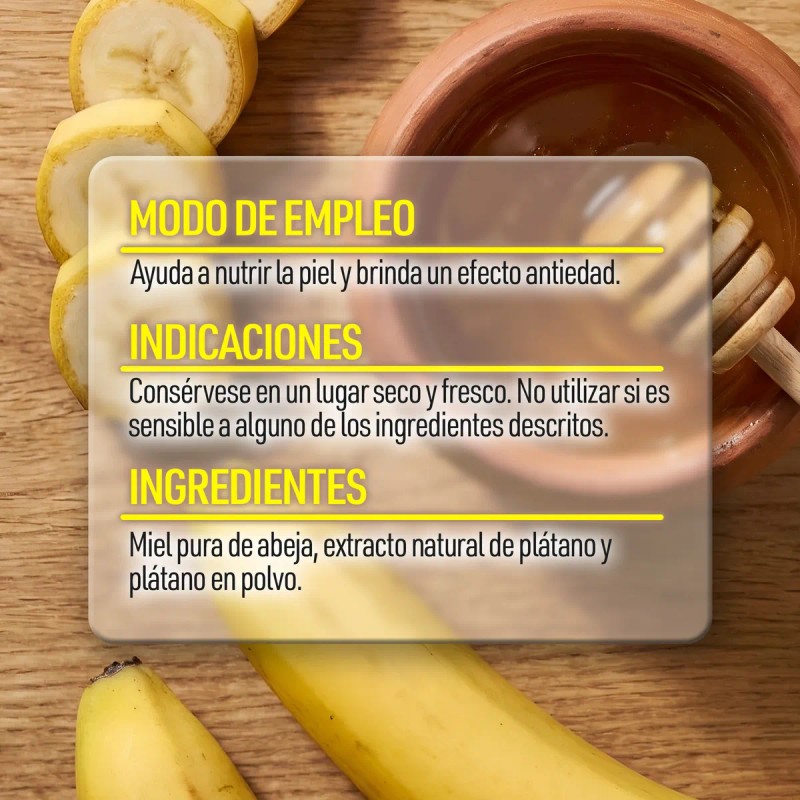 Mascarilla Miel Plátano Cara Tlali