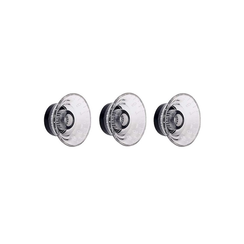Alnicov Guitar Contral Knobs,Silver Electric Guitar Speed Knobs With Abalone
