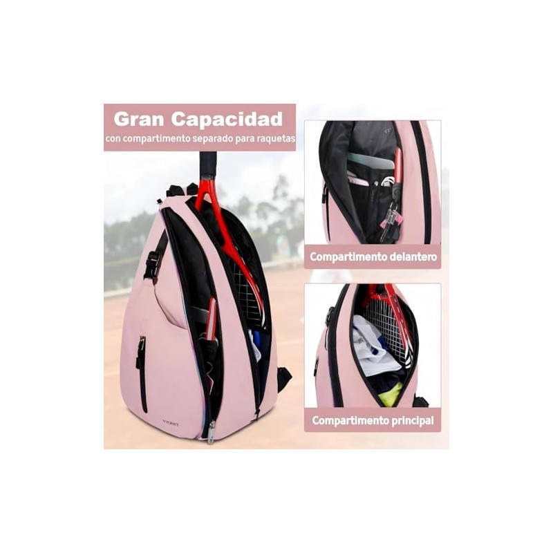 Ytonet Mochila Padel para Raquetas de Tenis, Hombre y Mujer