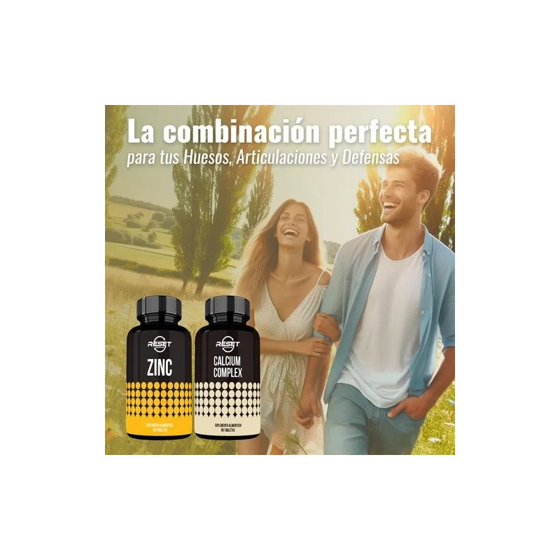 Reset Nutrition Zincal Kit Articulaciones Y Huesos Fuertes