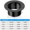 Hon&Guan 3 Inch Duct Connector Flange, 3 Inch Duct Collar